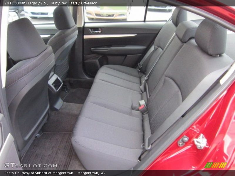  2011 Legacy 2.5i Off-Black Interior