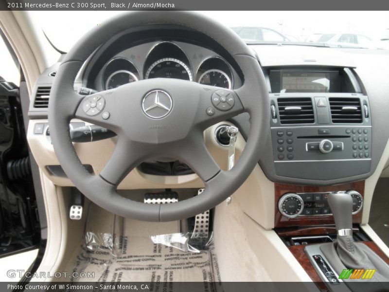 Black / Almond/Mocha 2011 Mercedes-Benz C 300 Sport