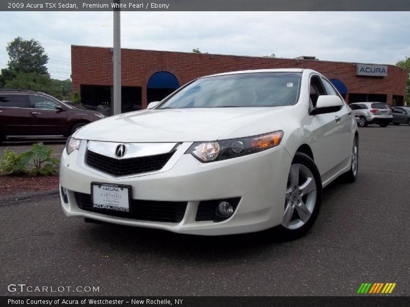 Premium White Pearl / Ebony 2009 Acura TSX Sedan