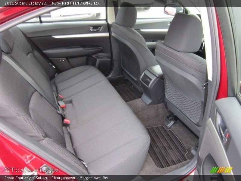  2011 Legacy 2.5i Off-Black Interior