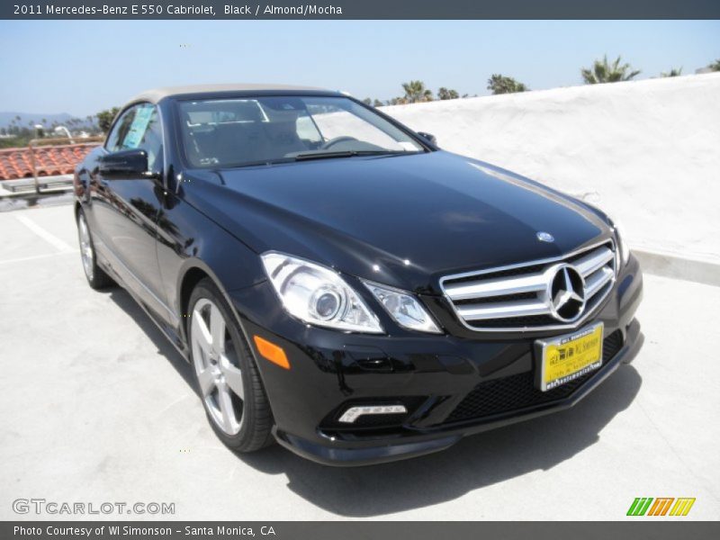 Black / Almond/Mocha 2011 Mercedes-Benz E 550 Cabriolet