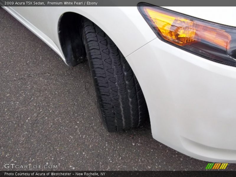 Premium White Pearl / Ebony 2009 Acura TSX Sedan
