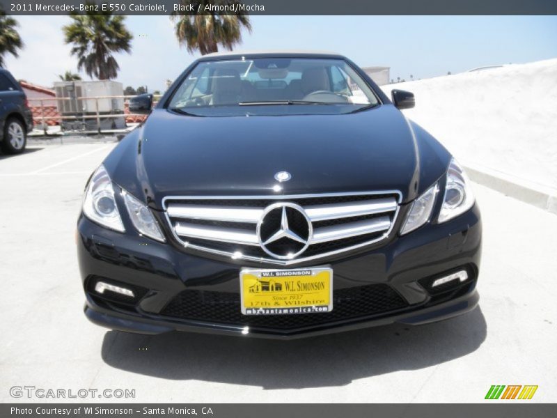 Black / Almond/Mocha 2011 Mercedes-Benz E 550 Cabriolet