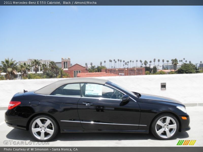 Black / Almond/Mocha 2011 Mercedes-Benz E 550 Cabriolet