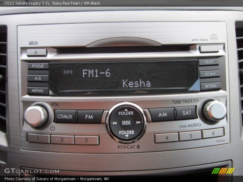 Controls of 2011 Legacy 2.5i