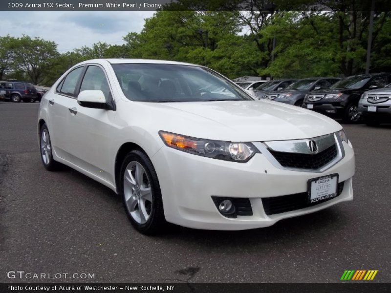 Premium White Pearl / Ebony 2009 Acura TSX Sedan