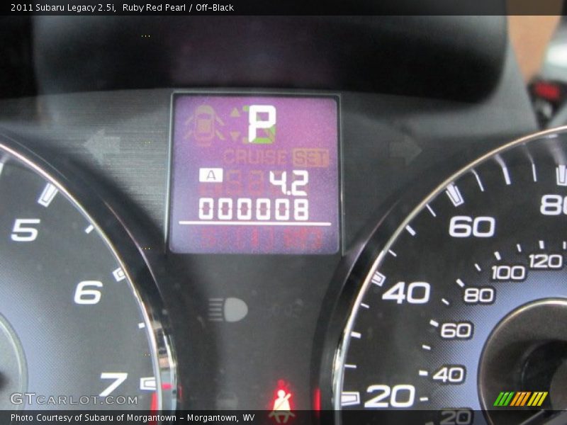 Ruby Red Pearl / Off-Black 2011 Subaru Legacy 2.5i