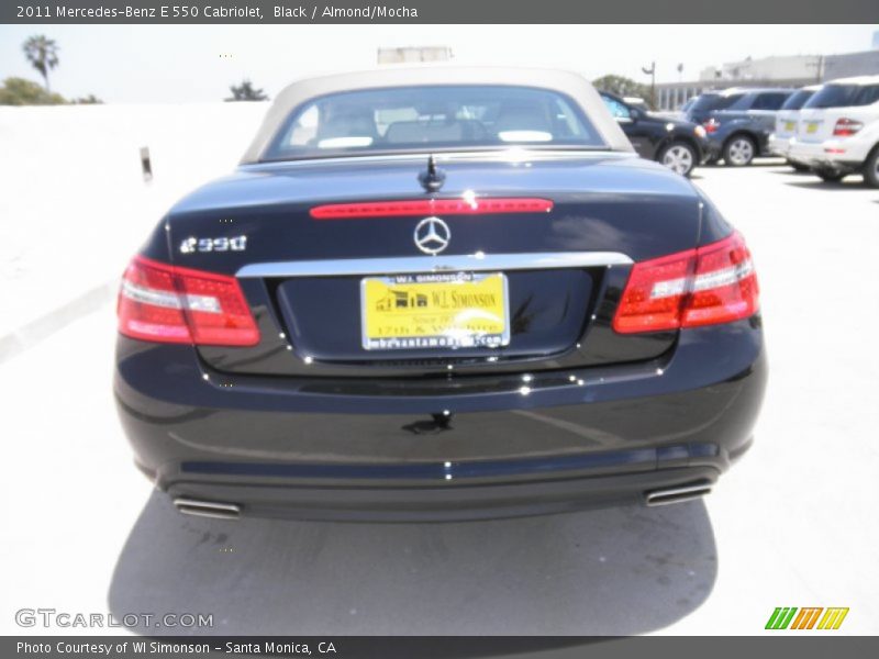 Black / Almond/Mocha 2011 Mercedes-Benz E 550 Cabriolet