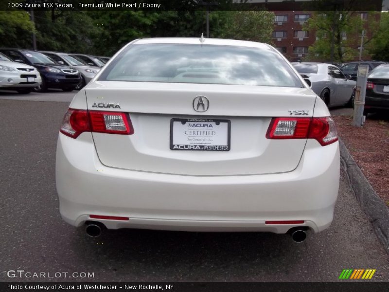 Premium White Pearl / Ebony 2009 Acura TSX Sedan