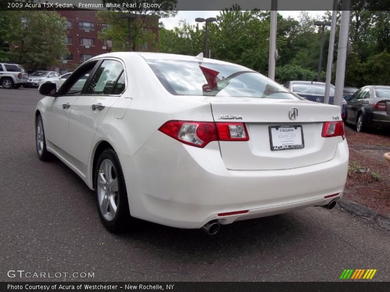 Premium White Pearl / Ebony 2009 Acura TSX Sedan