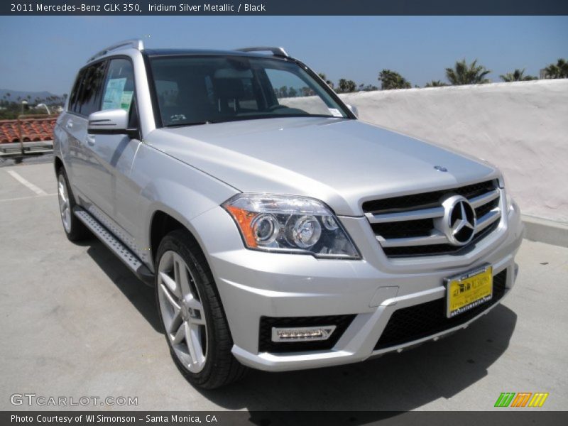 Iridium Silver Metallic / Black 2011 Mercedes-Benz GLK 350