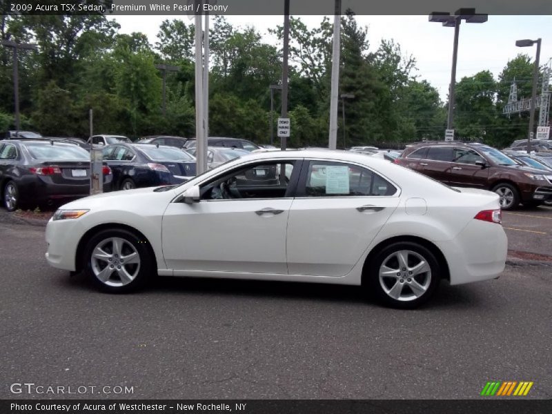 Premium White Pearl / Ebony 2009 Acura TSX Sedan