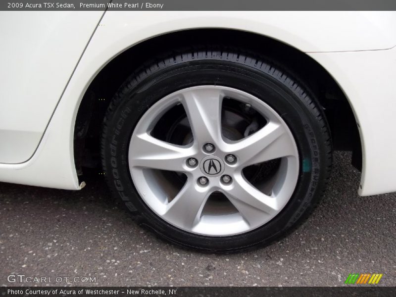 Premium White Pearl / Ebony 2009 Acura TSX Sedan