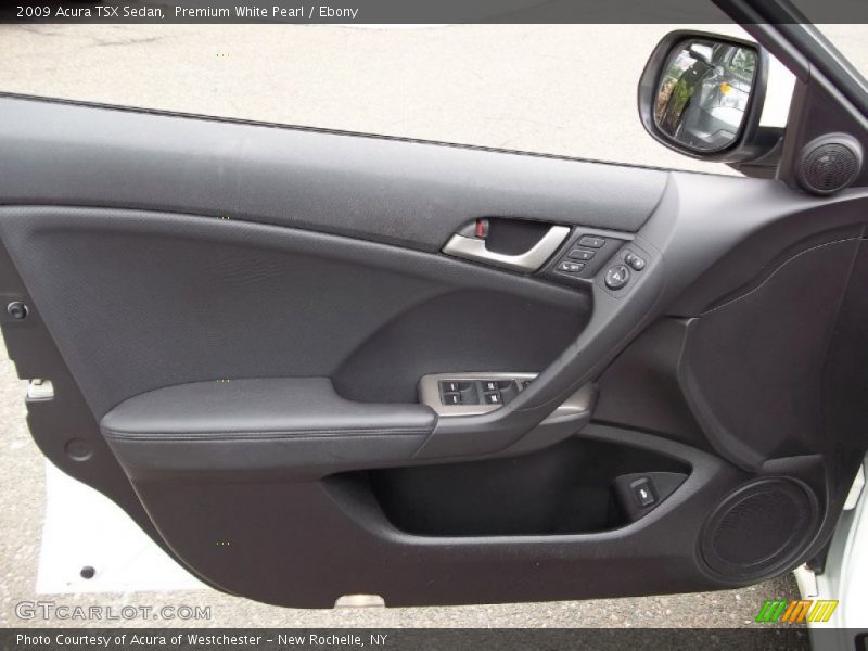 Premium White Pearl / Ebony 2009 Acura TSX Sedan