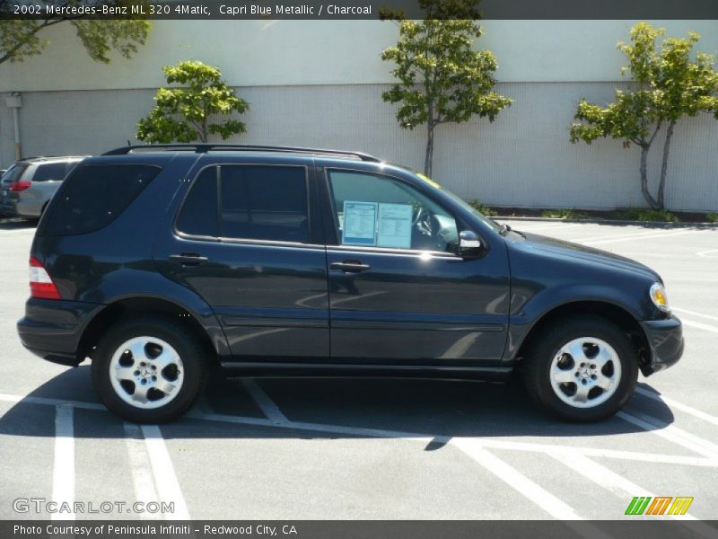 Capri Blue Metallic / Charcoal 2002 Mercedes-Benz ML 320 4Matic