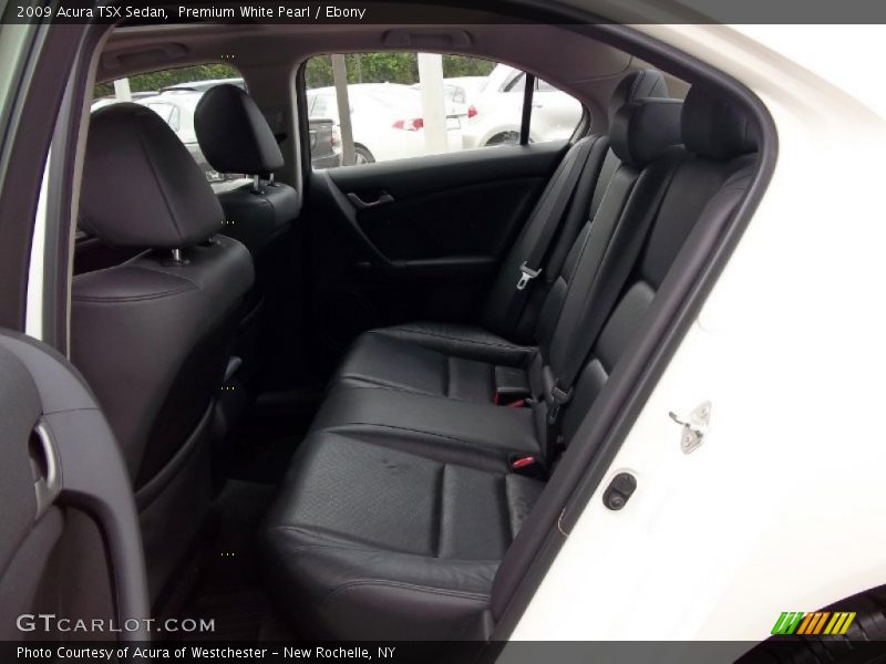 Premium White Pearl / Ebony 2009 Acura TSX Sedan