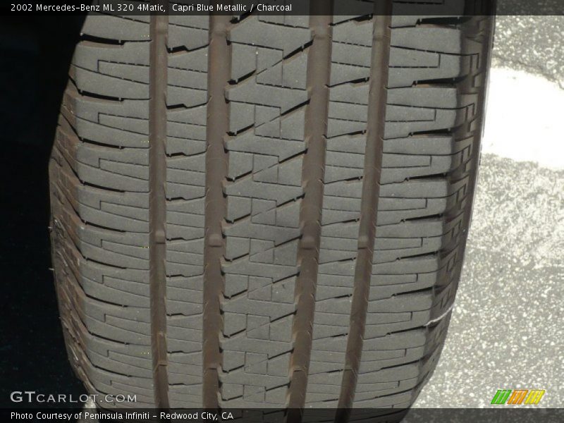 Capri Blue Metallic / Charcoal 2002 Mercedes-Benz ML 320 4Matic