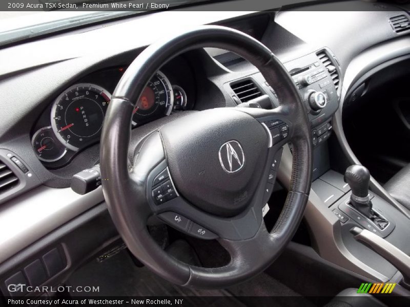 Premium White Pearl / Ebony 2009 Acura TSX Sedan