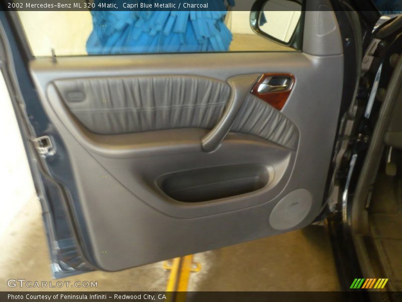 Capri Blue Metallic / Charcoal 2002 Mercedes-Benz ML 320 4Matic