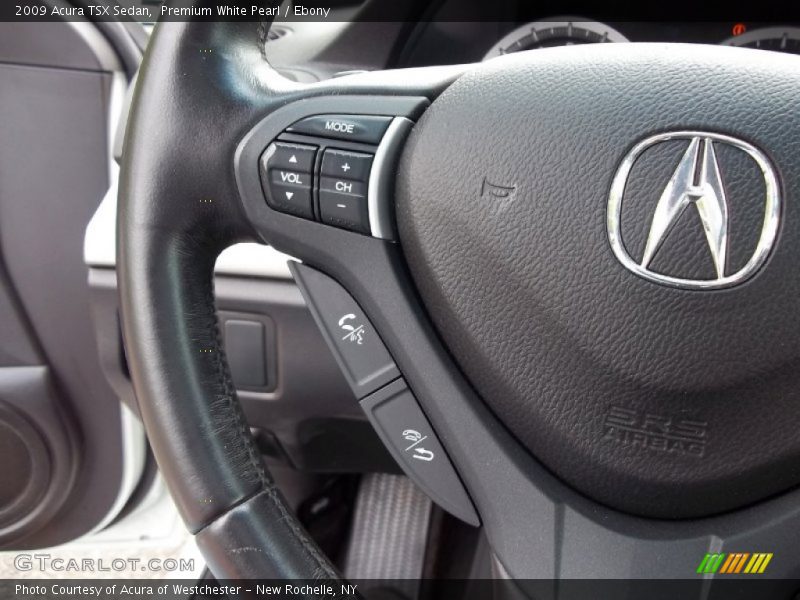 Premium White Pearl / Ebony 2009 Acura TSX Sedan