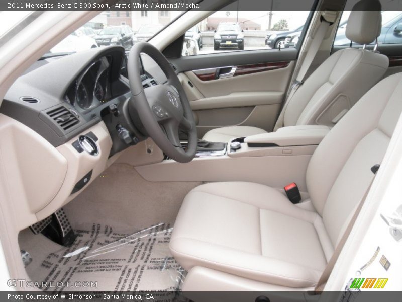 Arctic White / Almond/Mocha 2011 Mercedes-Benz C 300 Sport