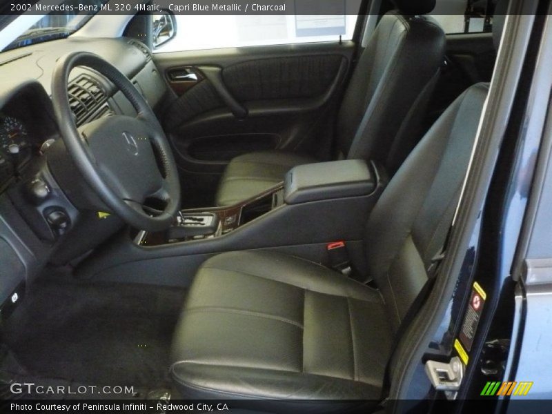 Capri Blue Metallic / Charcoal 2002 Mercedes-Benz ML 320 4Matic
