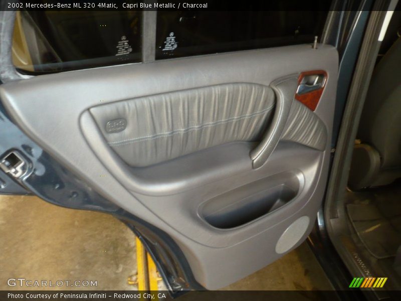 Capri Blue Metallic / Charcoal 2002 Mercedes-Benz ML 320 4Matic