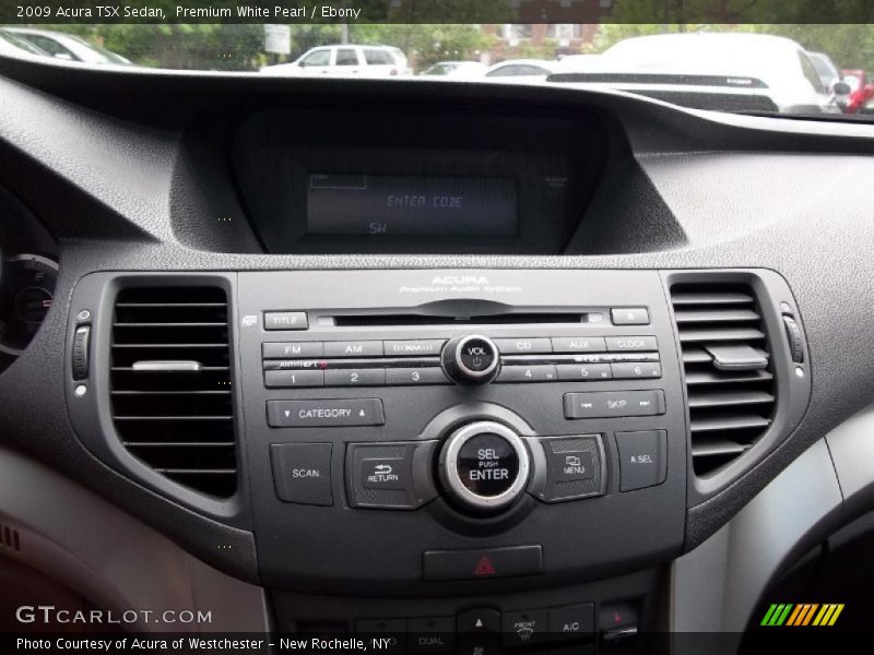 Premium White Pearl / Ebony 2009 Acura TSX Sedan