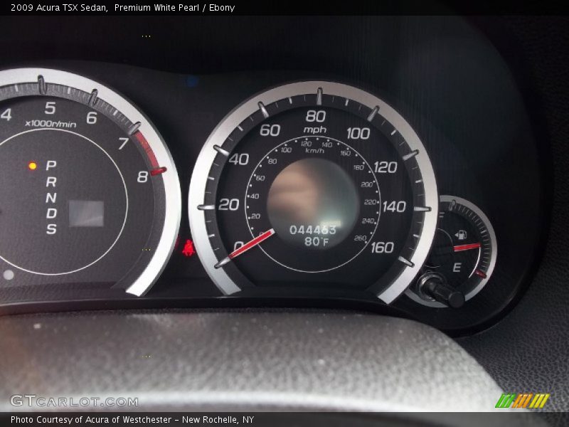 Premium White Pearl / Ebony 2009 Acura TSX Sedan