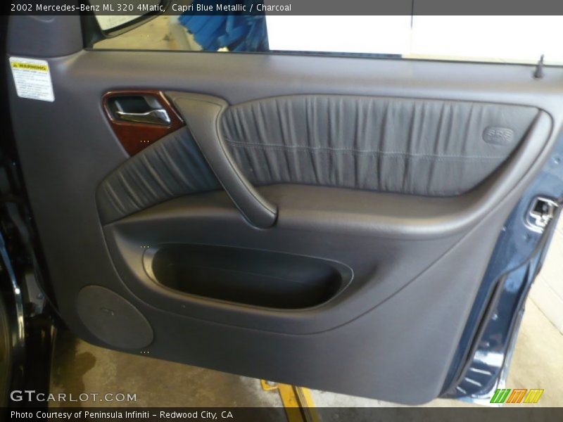 Capri Blue Metallic / Charcoal 2002 Mercedes-Benz ML 320 4Matic