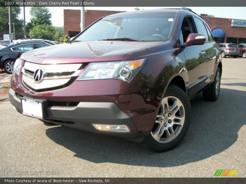 Dark Cherry Red Pearl / Ebony 2007 Acura MDX