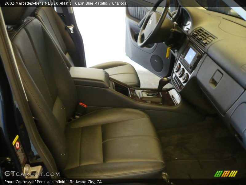 Capri Blue Metallic / Charcoal 2002 Mercedes-Benz ML 320 4Matic