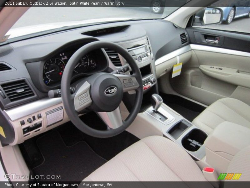  2011 Outback 2.5i Wagon Warm Ivory Interior