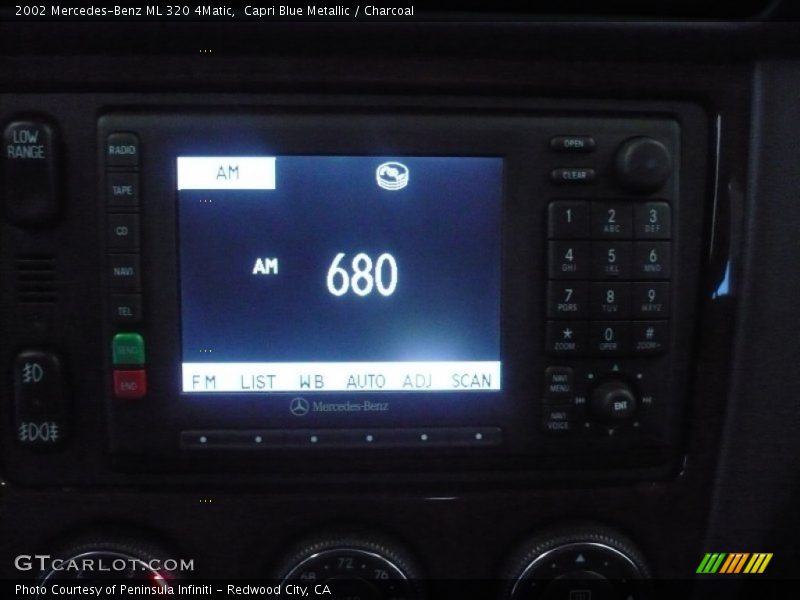 Capri Blue Metallic / Charcoal 2002 Mercedes-Benz ML 320 4Matic
