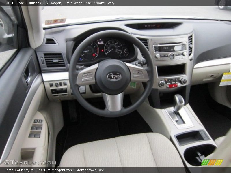 Dashboard of 2011 Outback 2.5i Wagon