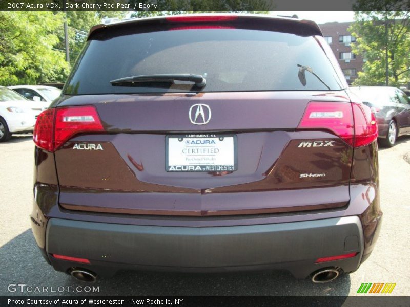 Dark Cherry Red Pearl / Ebony 2007 Acura MDX