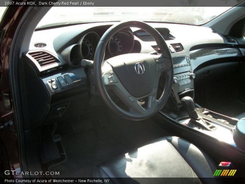 Dark Cherry Red Pearl / Ebony 2007 Acura MDX