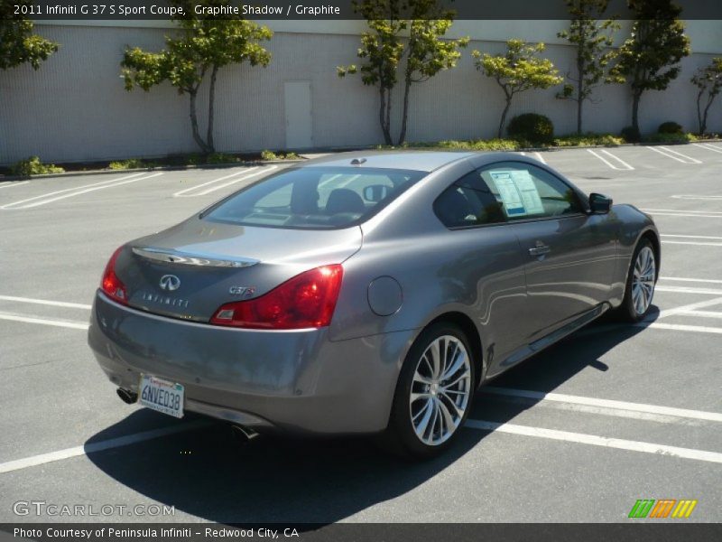 Graphite Shadow / Graphite 2011 Infiniti G 37 S Sport Coupe