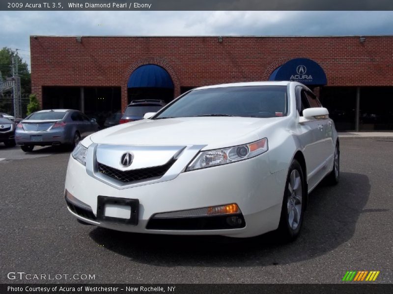 White Diamond Pearl / Ebony 2009 Acura TL 3.5