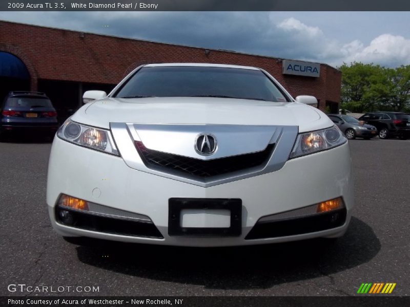 White Diamond Pearl / Ebony 2009 Acura TL 3.5