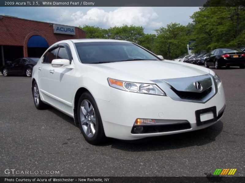 White Diamond Pearl / Ebony 2009 Acura TL 3.5