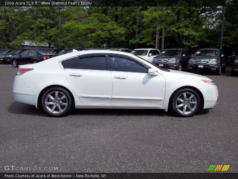 White Diamond Pearl / Ebony 2009 Acura TL 3.5