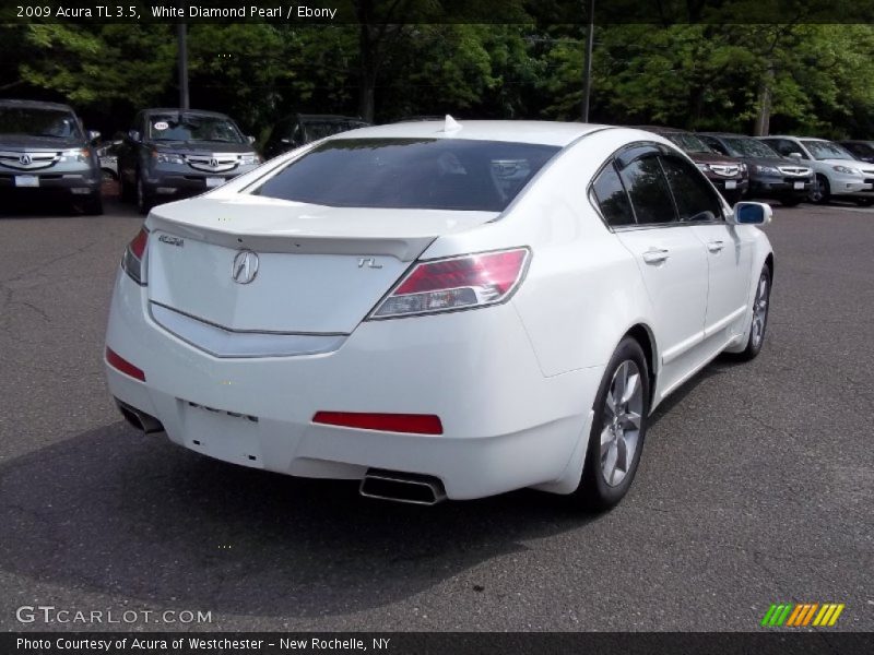 White Diamond Pearl / Ebony 2009 Acura TL 3.5