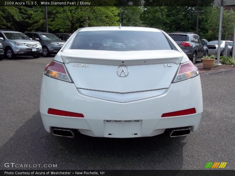 White Diamond Pearl / Ebony 2009 Acura TL 3.5