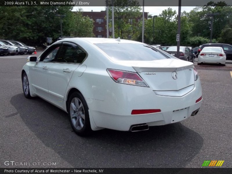 White Diamond Pearl / Ebony 2009 Acura TL 3.5