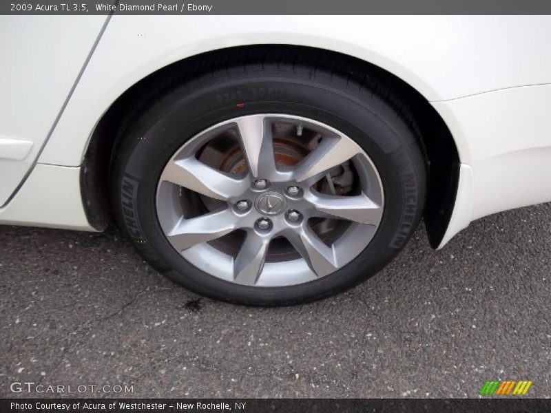 White Diamond Pearl / Ebony 2009 Acura TL 3.5