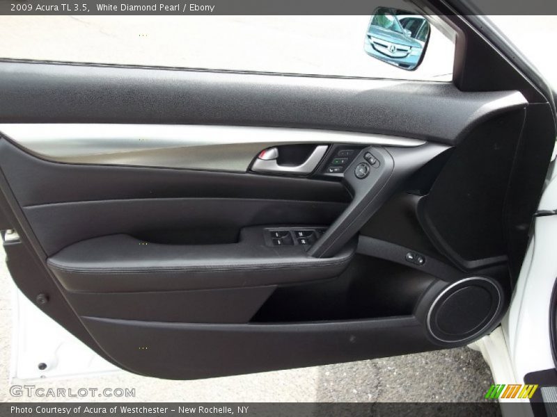 White Diamond Pearl / Ebony 2009 Acura TL 3.5