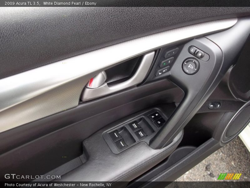White Diamond Pearl / Ebony 2009 Acura TL 3.5
