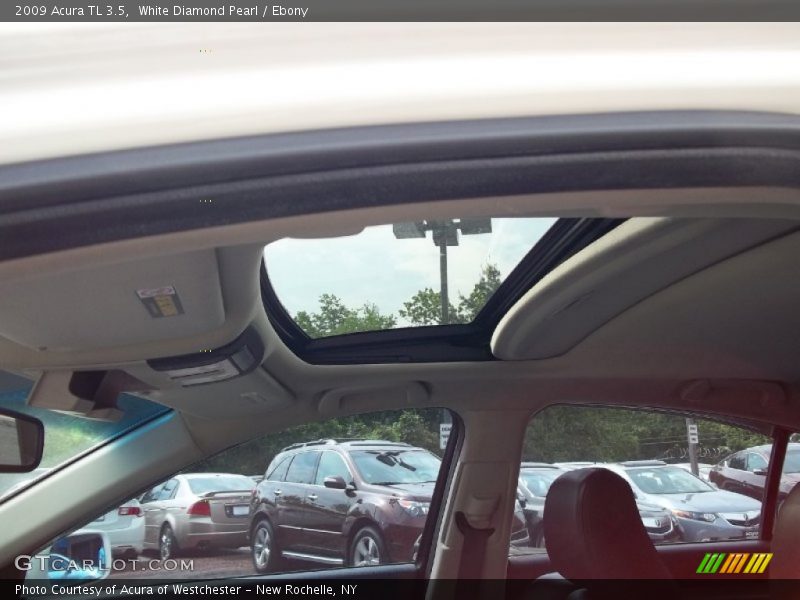 White Diamond Pearl / Ebony 2009 Acura TL 3.5