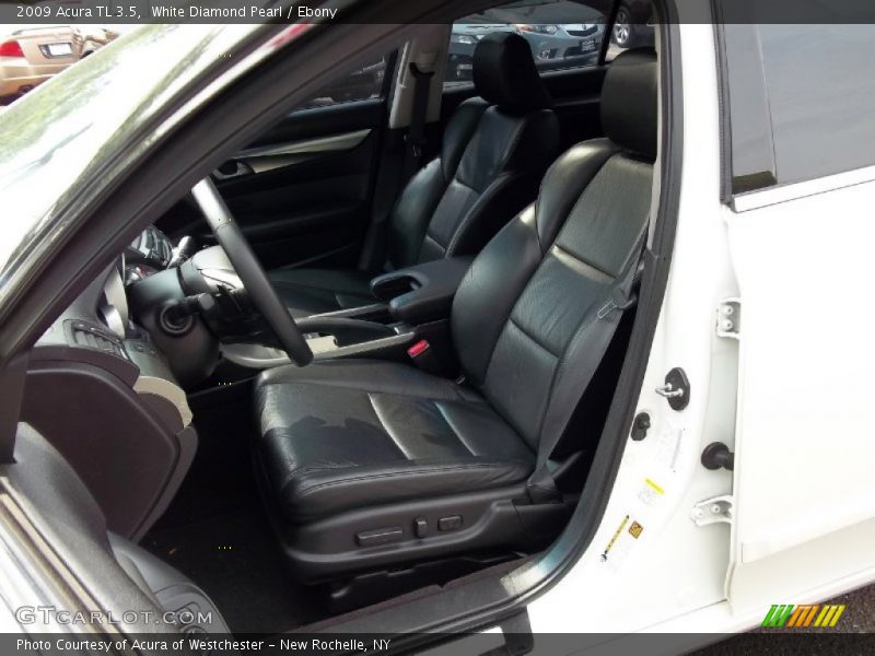 White Diamond Pearl / Ebony 2009 Acura TL 3.5